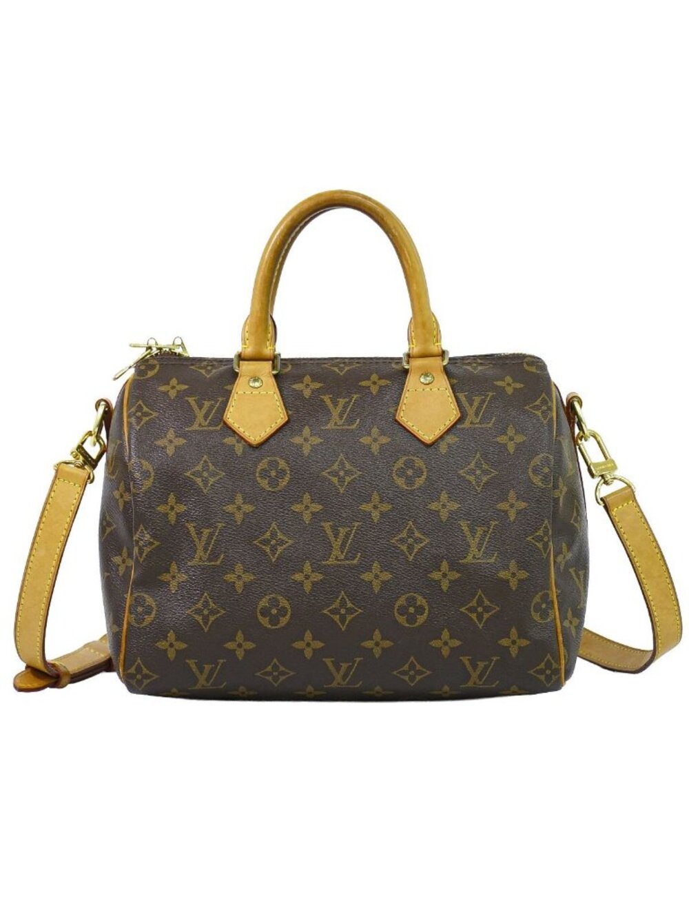 Louis Vuitton LV Speedy Bandouliere 25 Monogram 2-Way Shoulder Bag Brown